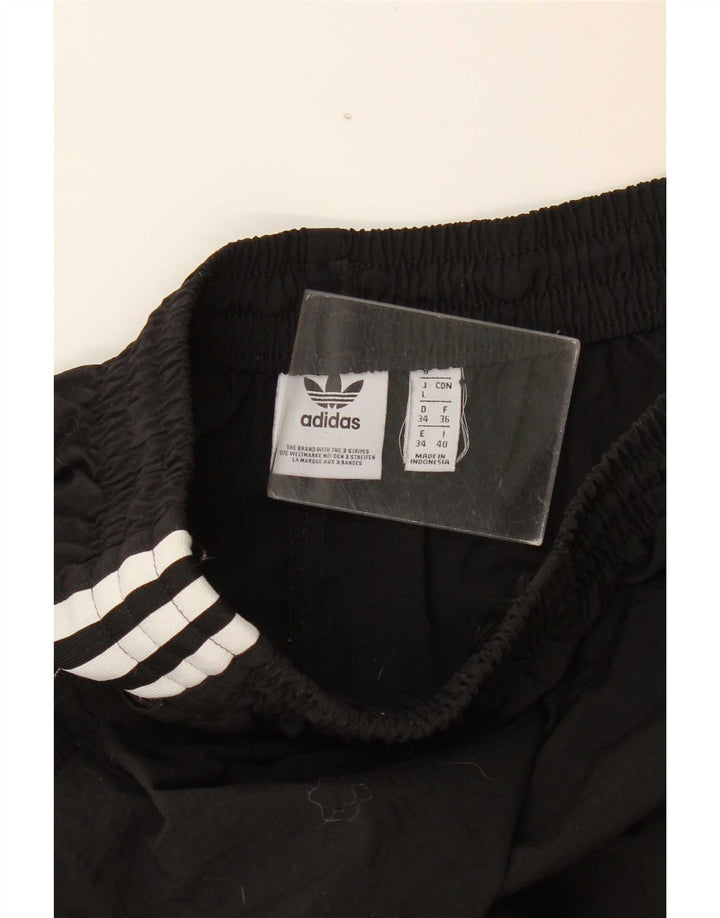 Pantaloni de trening Adidas pentru femei Joggeri UK 8 Poliester negru mic