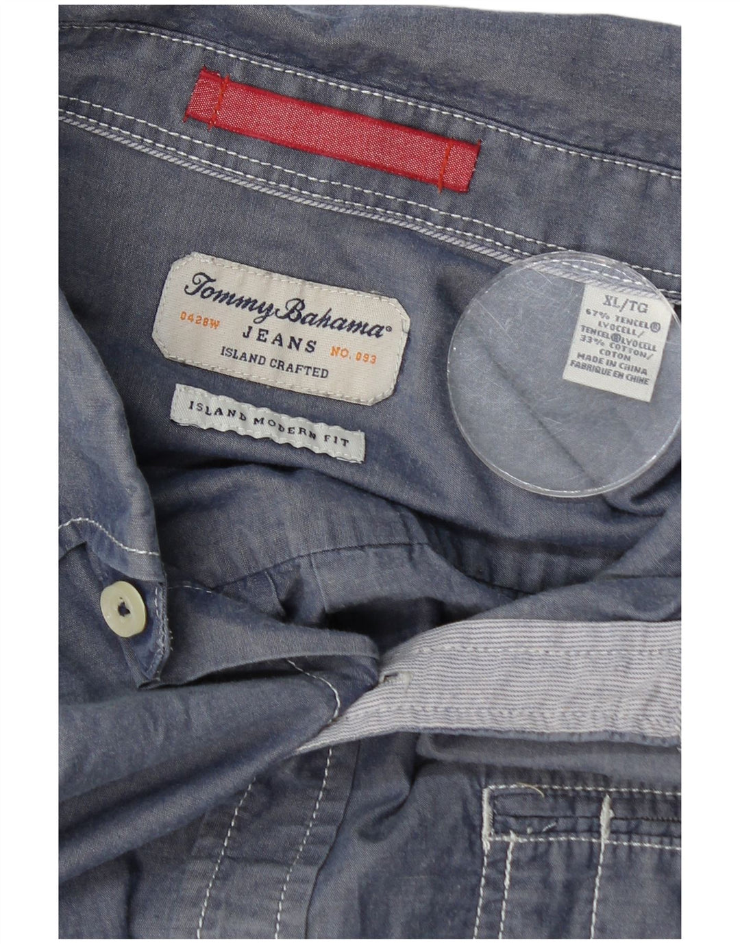 Cămașă pentru bărbați Tommy Bahama Modern Fit XL Blue Lyocell