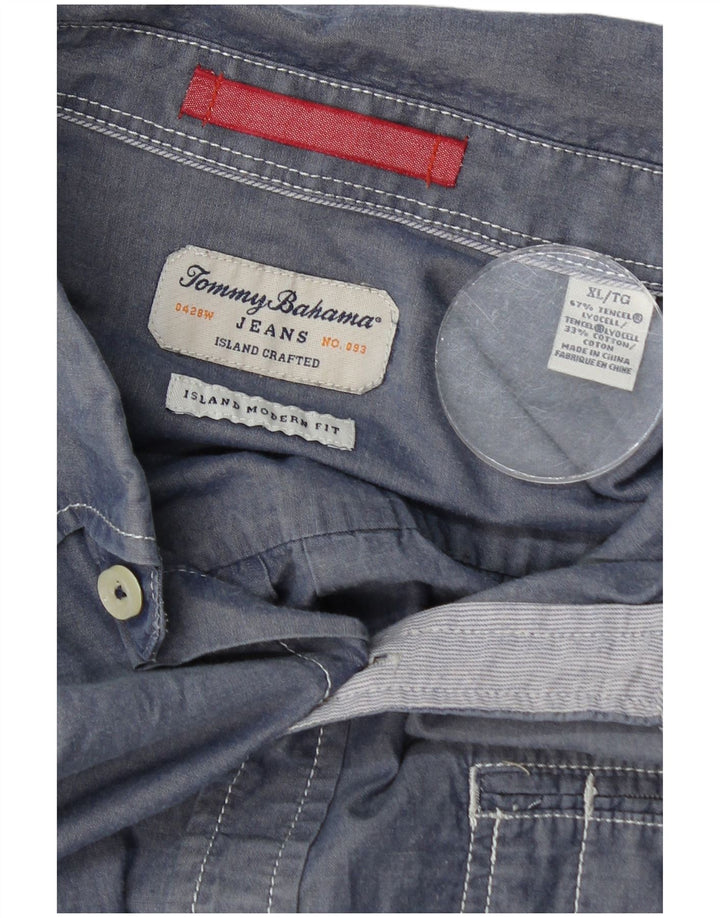 Cămașă pentru bărbați Tommy Bahama Modern Fit XL Blue Lyocell