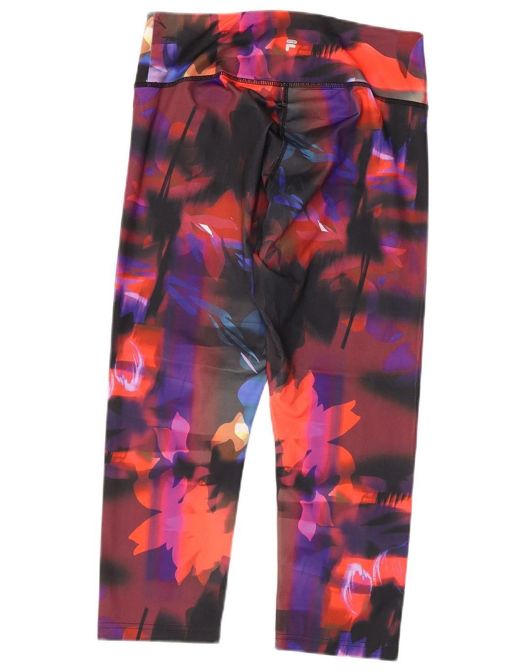 Leggings Capri FILA pentru femei UK 14 Poliester floral multicolor mare