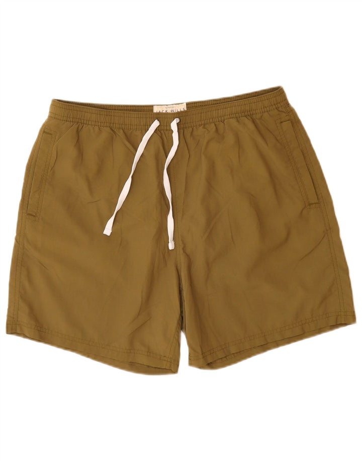 Pantaloni scurți de înot Jack Wills pentru bărbați, mediu kaki, poliamidă