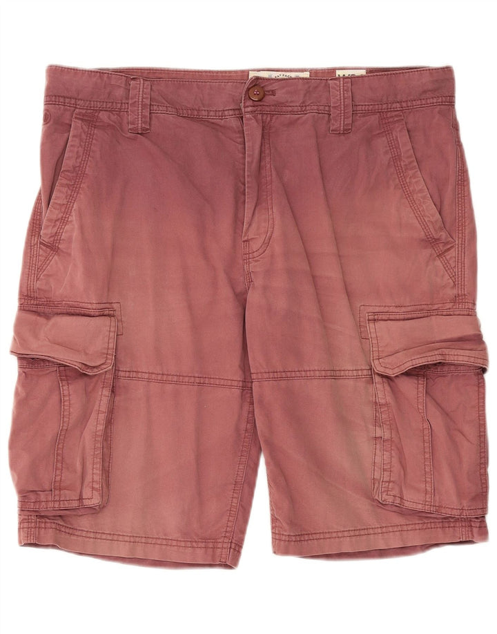 Pantaloni scurți cargo pentru bărbați Fat Face W34, bumbac roșu mare