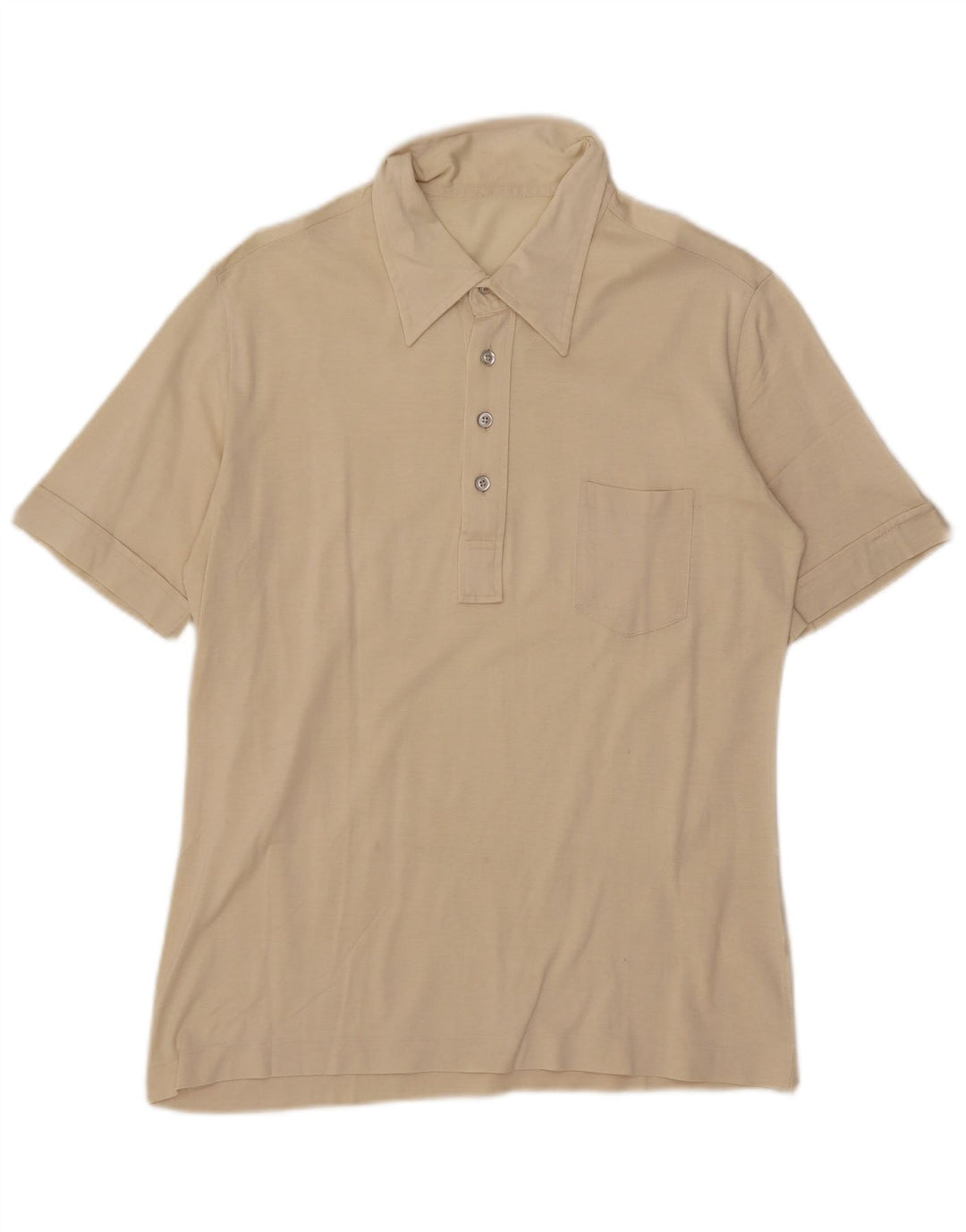 Tricou polo vintage pentru bărbați IT 46 Small Beige