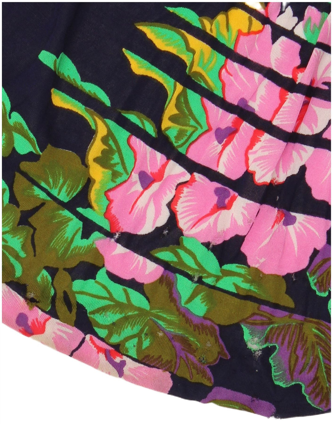 Fusta Maxi pentru femei VINTAGE cu talie înaltă IT 40 Small W24 Bleumarin Floral