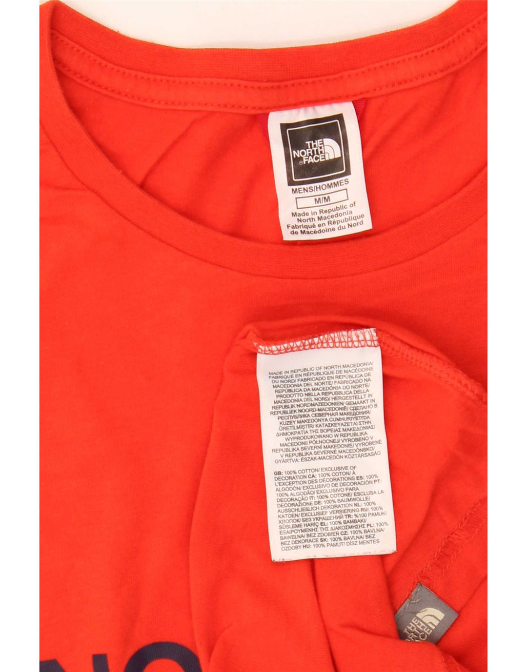 Tricou grafic pentru bărbați The North Face Top din bumbac roșu mediu