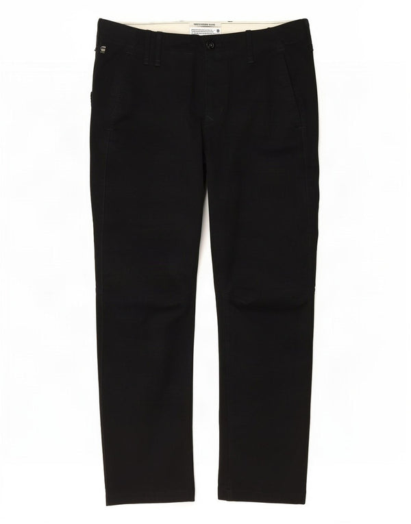 Pantaloni chino drepți pentru bărbați G-Star W36 L28 bumbac negru