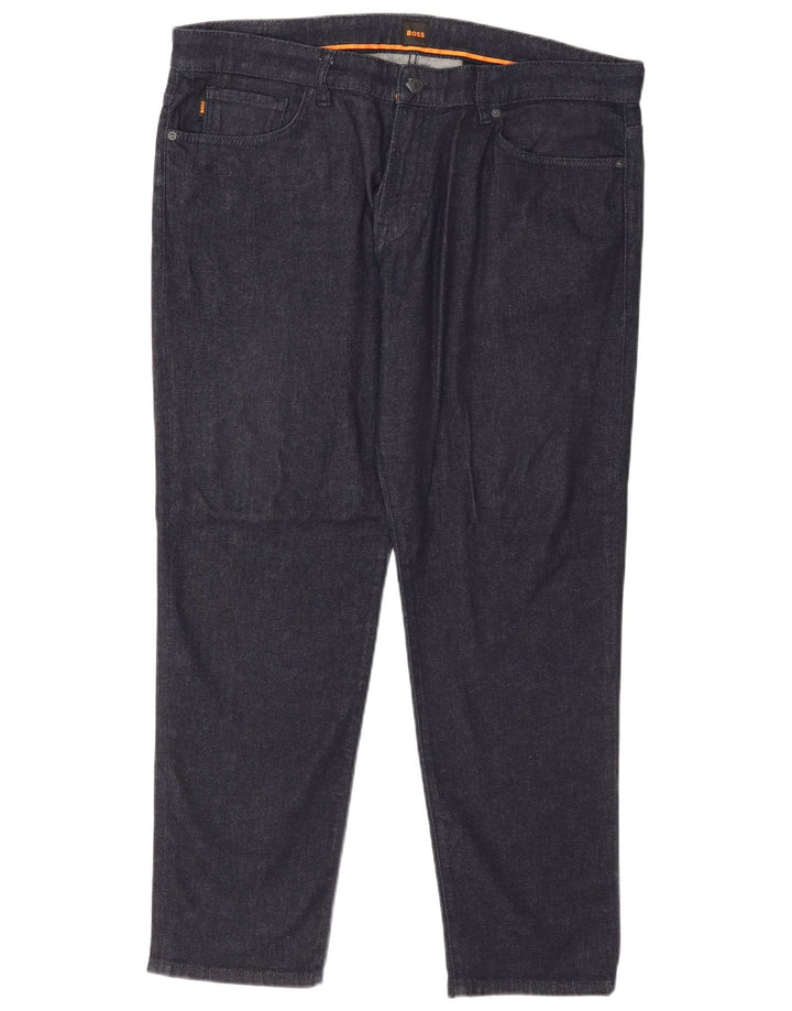 Blugi slim pentru bărbați Hugo Boss W38 L32 bumbac bleumarin