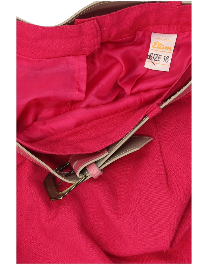 Fusta creion pentru femei ETAM UK 16 mare W32 poliester roz