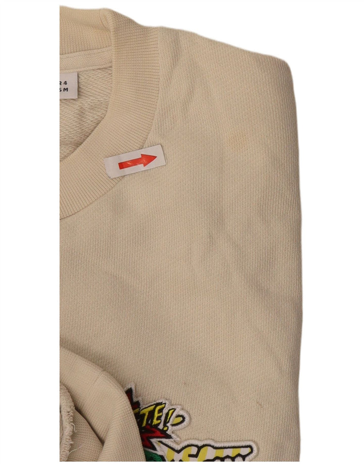 Pulover pentru bărbați Lacoste Graphic Classic Fit Jumper Mărimea 4 Bej mediu