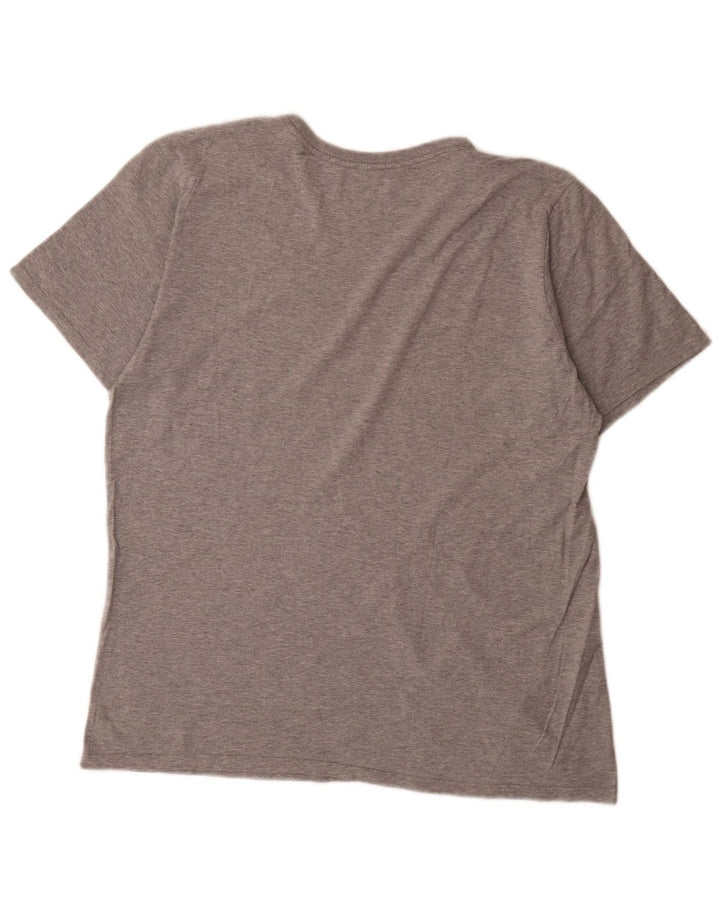 Tricou grafic Nike pentru bărbați, cu croială atletică. Top mare, gri pete