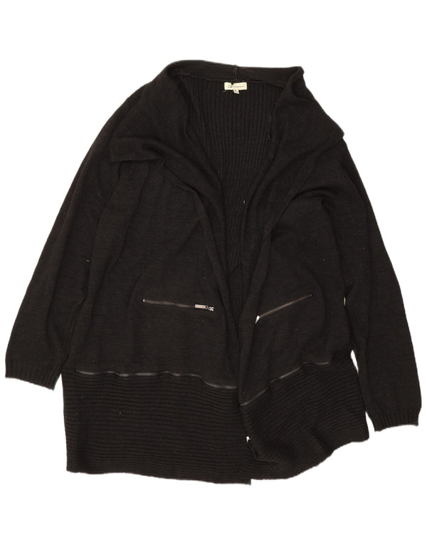 Pulover cardigan deschis pentru femei Autograph UK 18 XL bumbac negru