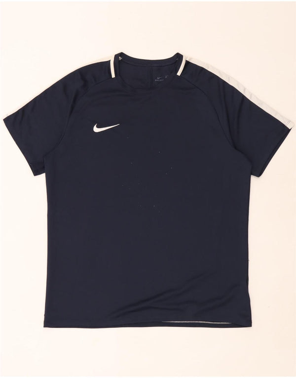 Tricou pentru bărbați Nike Dri Fit Top XL bleumarin, color block