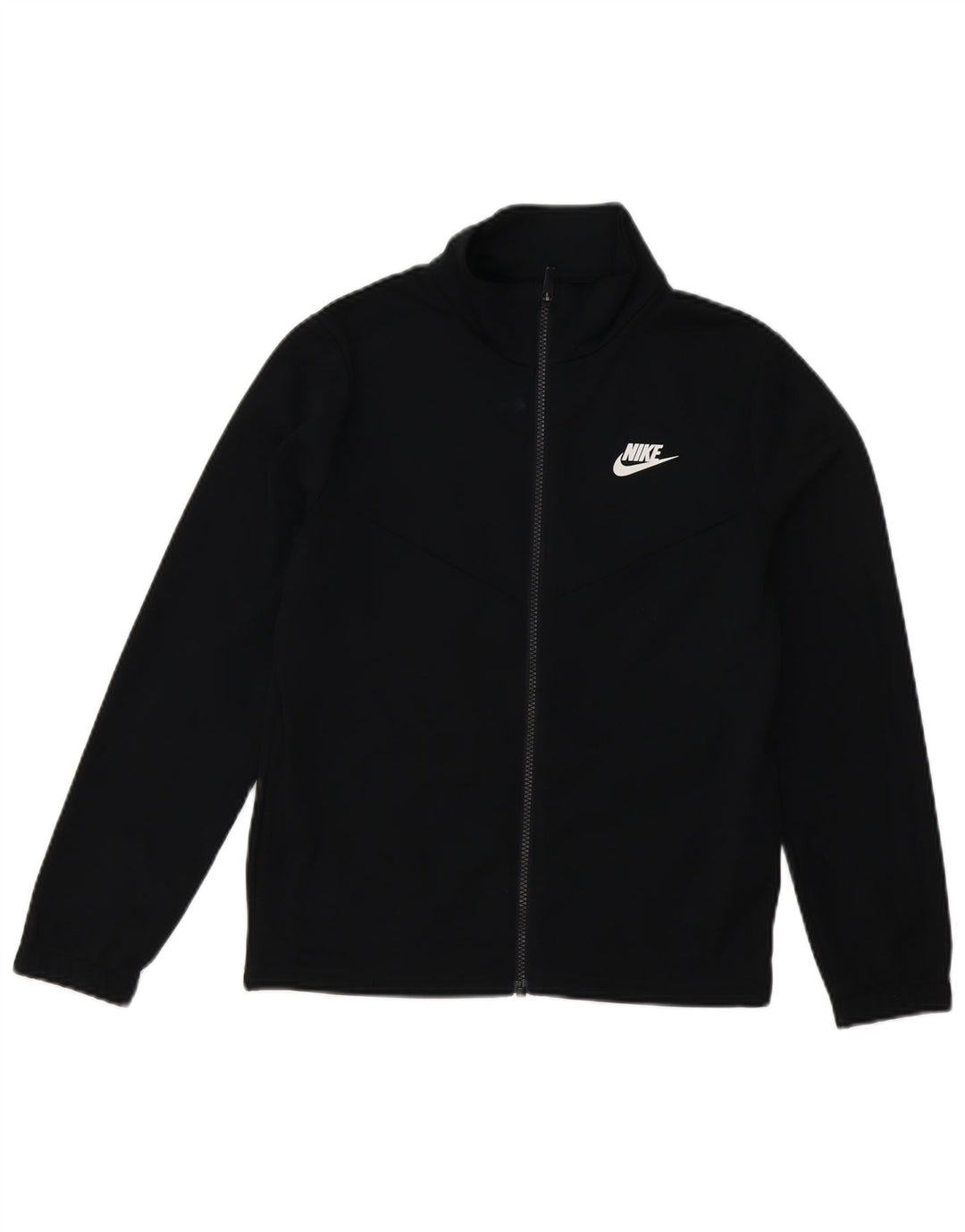 Jachetă de top pentru trening grafic Nike pentru băieți 12-13 ani, mare, negru, poliester