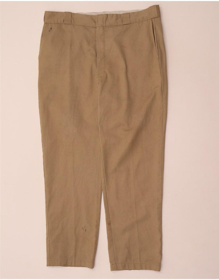 Pantaloni chino drepți pentru bărbați Dickies L40 L32 poliester bej