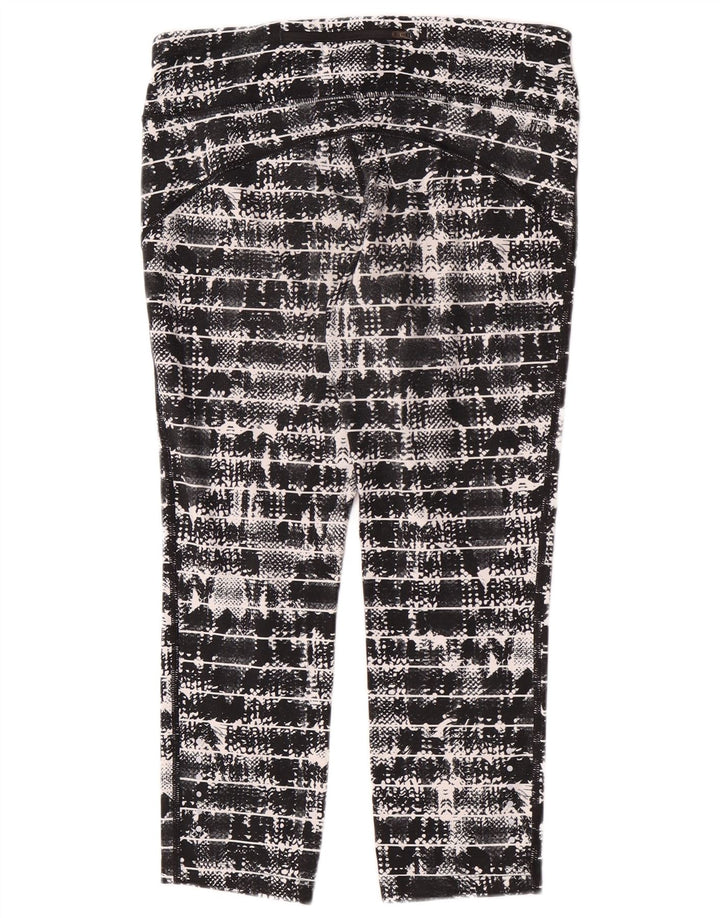 Leggings Capri Nike pentru femei UK 12 Poliester geometric negru mediu