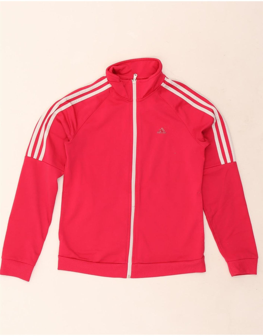 Jachetă de trening pentru femei ADIDAS UK 4/6 XS poliester roz