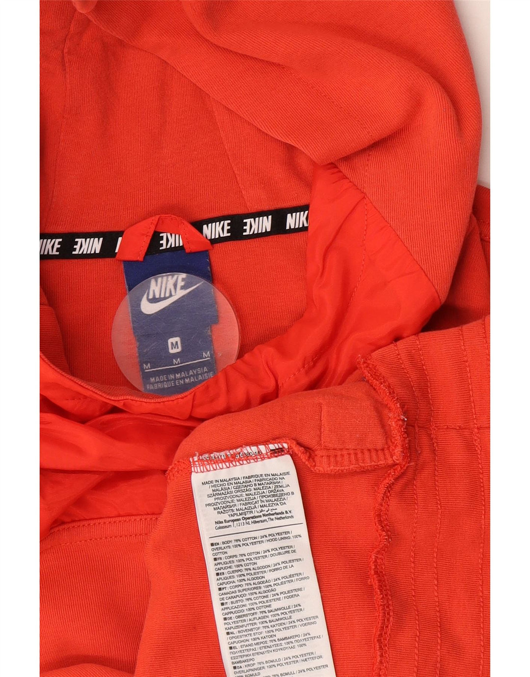 Pulover Nike pentru femei UK 14 bumbac portocaliu mediu