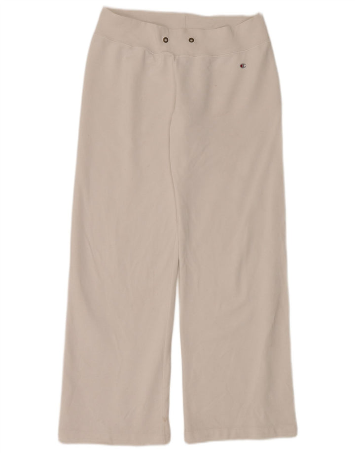 Pantaloni de trening Champion pentru femei UK 14 Medium White Bumbac