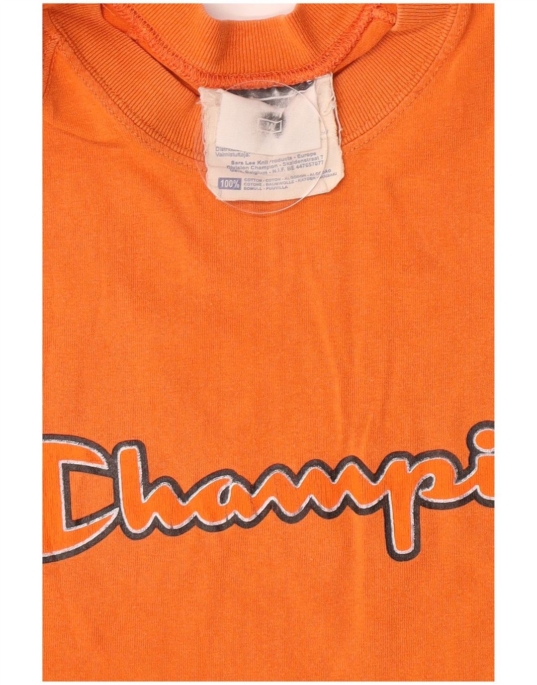 Tricou grafic pentru bărbați Champion Top din bumbac portocaliu mediu