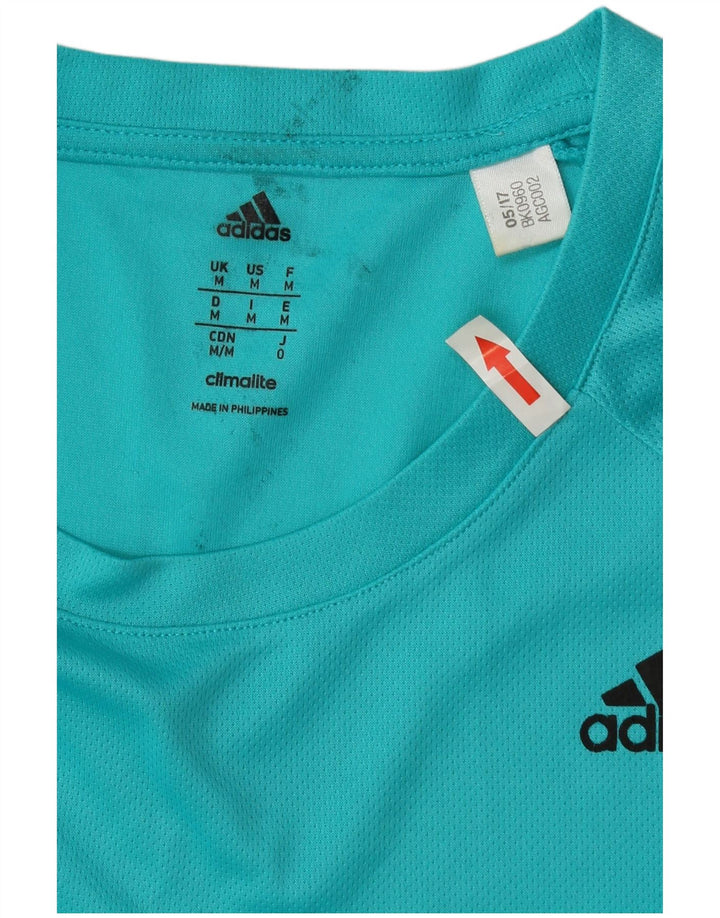 Tricou Adidas Climalite pentru bărbați Top Medium Turcoaz