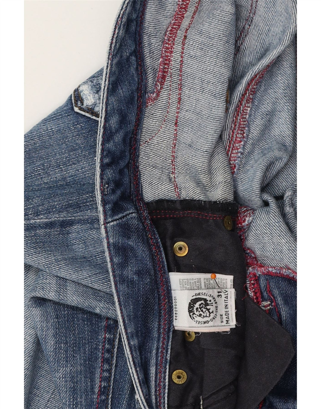 DIESEL Blugi subțiri pentru femei W31 L35 Bumbac albastru