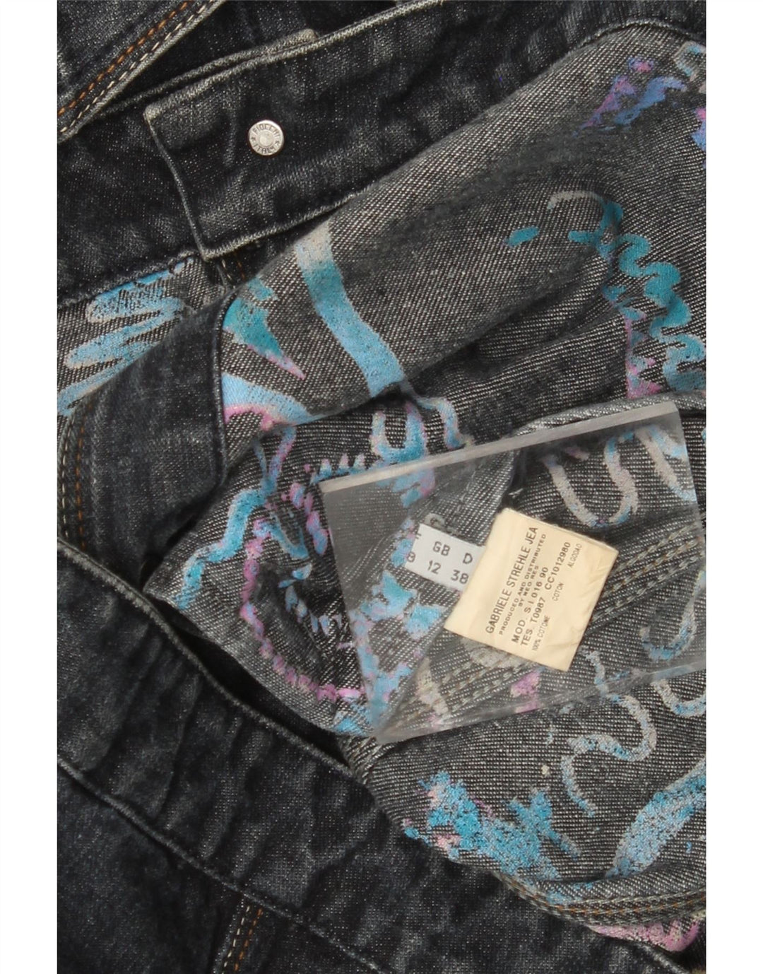 STRESSE GABRIELE STREHLE Jachetă de blugi pentru femei UK 12 Medium Bleumarin