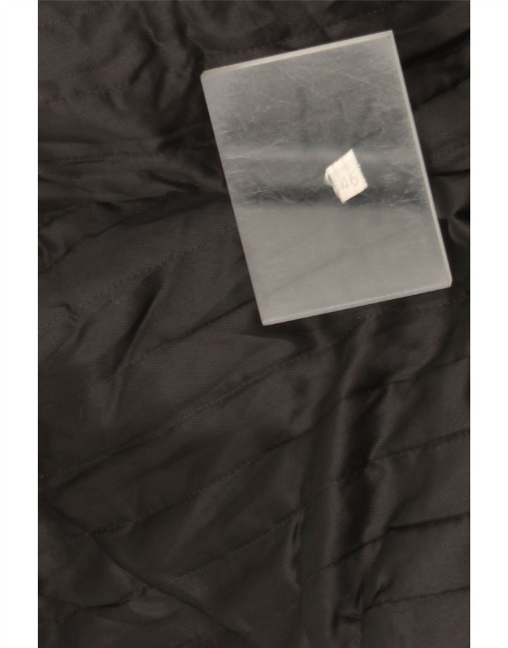 Palton din piele vintage pentru femei IT 46 mare negru