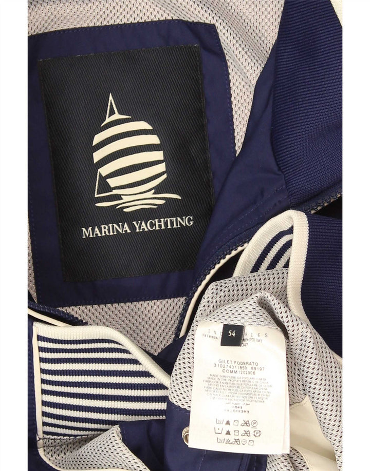 Gilet pentru bărbați Marina Yachting IT 54 2XL poliester bleumarin