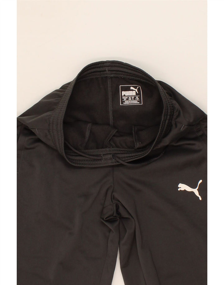 PUMA Boys Tracksuit Trousers Joggers 7-8 Years Grey Polyester Vintage Puma and Second-Hand Puma from Messina Hembry 