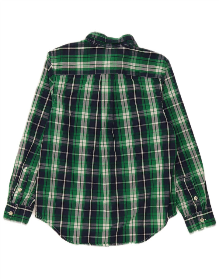 Cămașă Chaps Băieți 10-11 Ani, Bumbac Verde Mediu Check