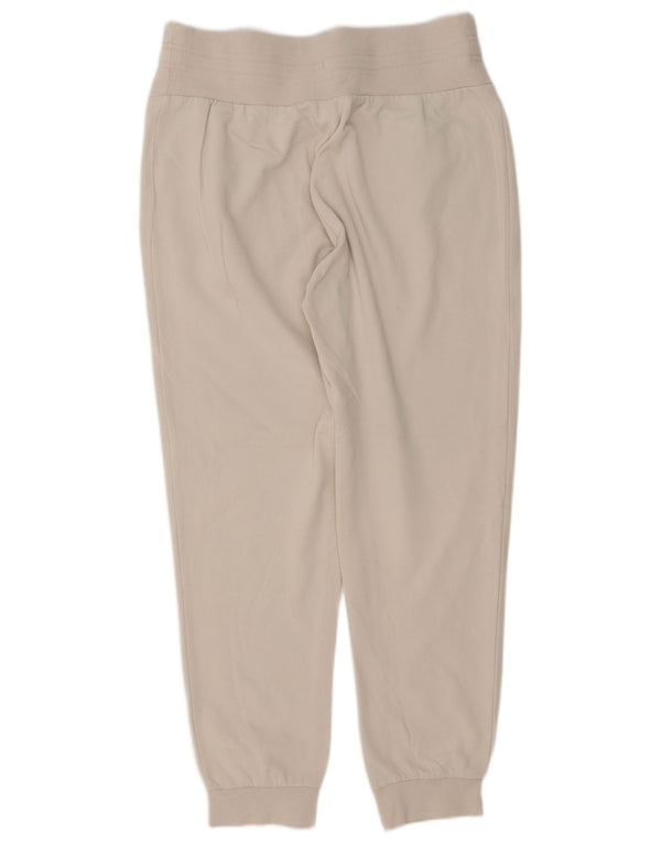 Pantaloni de trening pentru femei cu talie înaltă Arena Pantaloni de jogging UK 16 Bumbac mare, bej