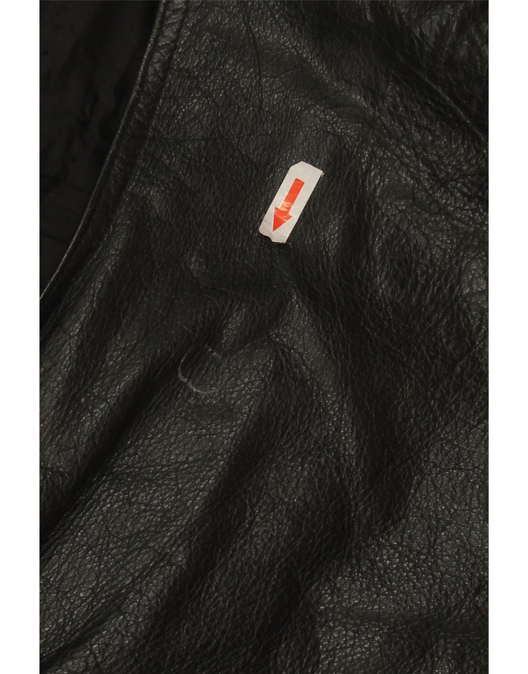 Vestă din piele vintage pentru femei UK 20 2XL Piele neagră