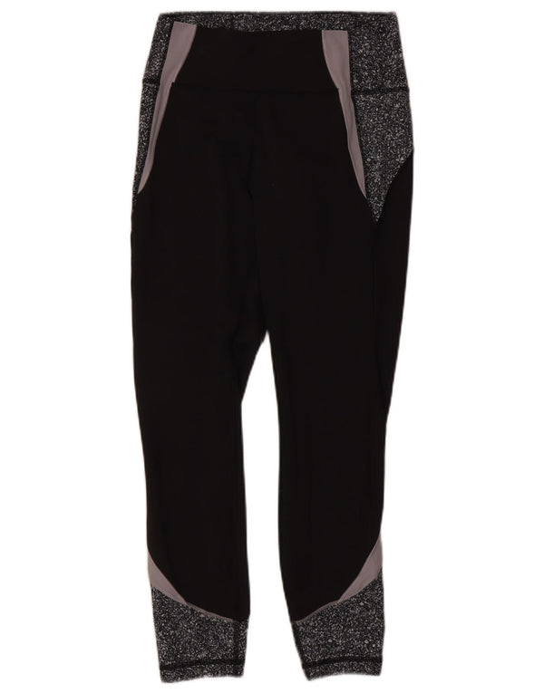 Leggings pentru femei Lululemon UK 8, negru, color block