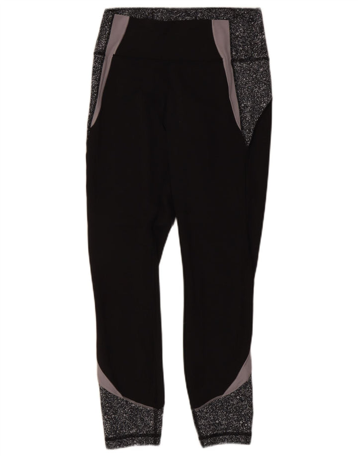 Leggings pentru femei Lululemon UK 8, negru, color block