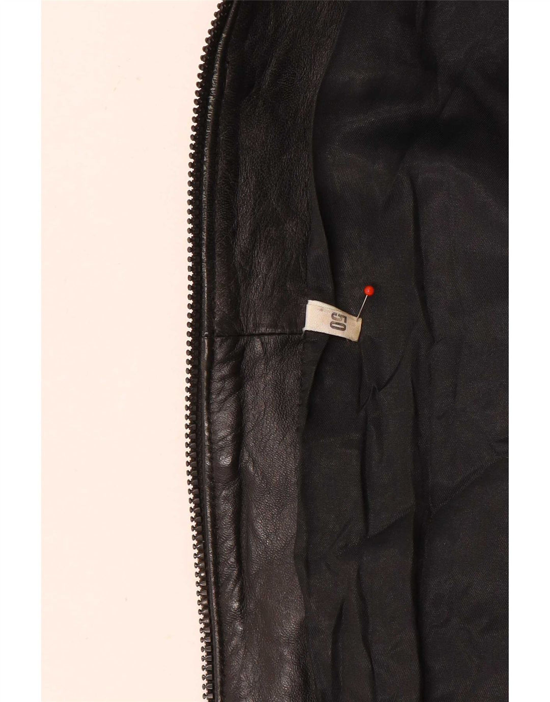 Jachetă de piele supradimensionată pentru femei Vintage IT 50 XL neagră