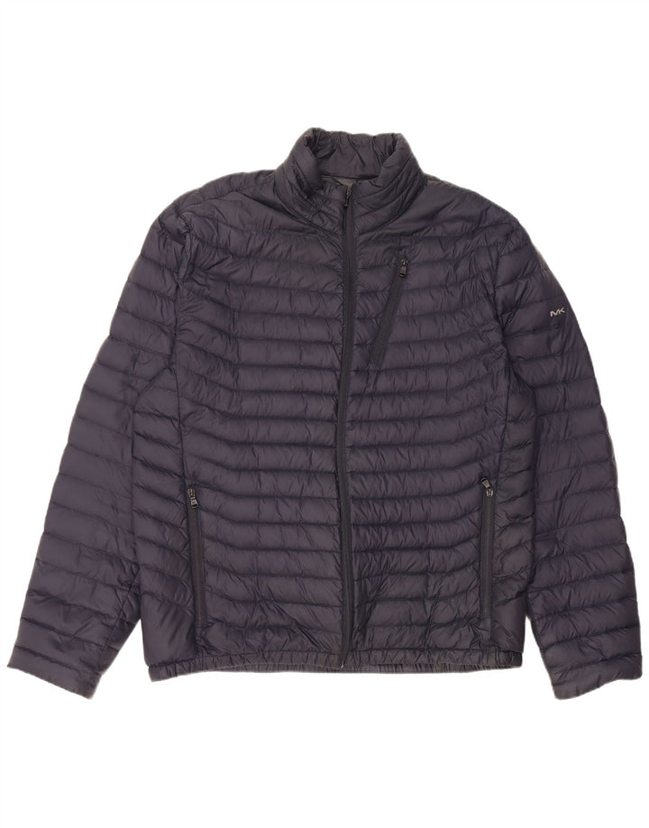 Jachetă căptușită pentru bărbați MICHAEL KORS UK 42 XL Nailon bleumarin