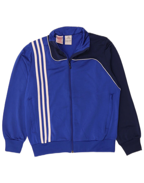 Jachetă de trening pentru băieți Adidas 11-12 ani, albastru, poliester