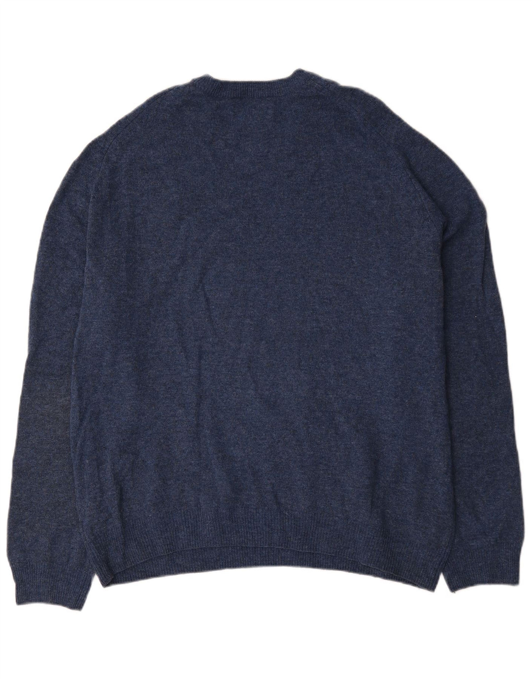 Pulover pentru bărbați Marks & Spencer, cu gât crew, 2XL, albastru marin cu pete