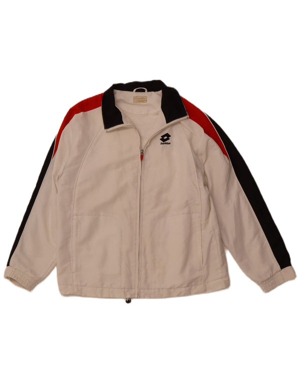 Jachetă de trening pentru femei LOTTO UK 16, mare, alb, din poliester