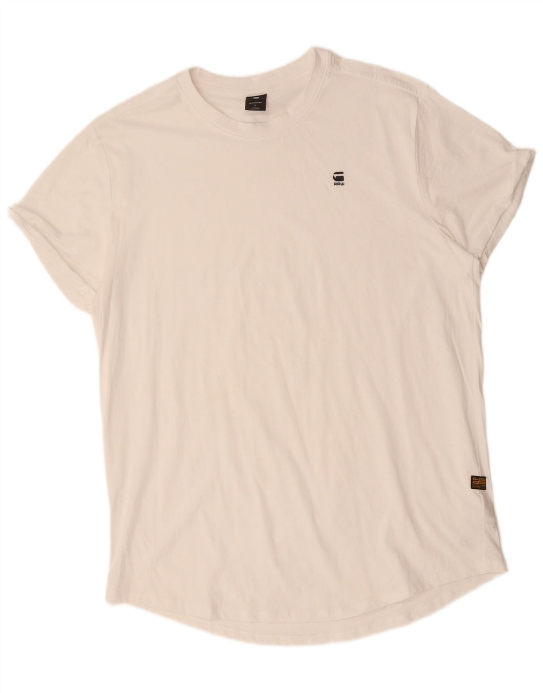 Tricou G-STAR pentru bărbați Top mare din bumbac alb