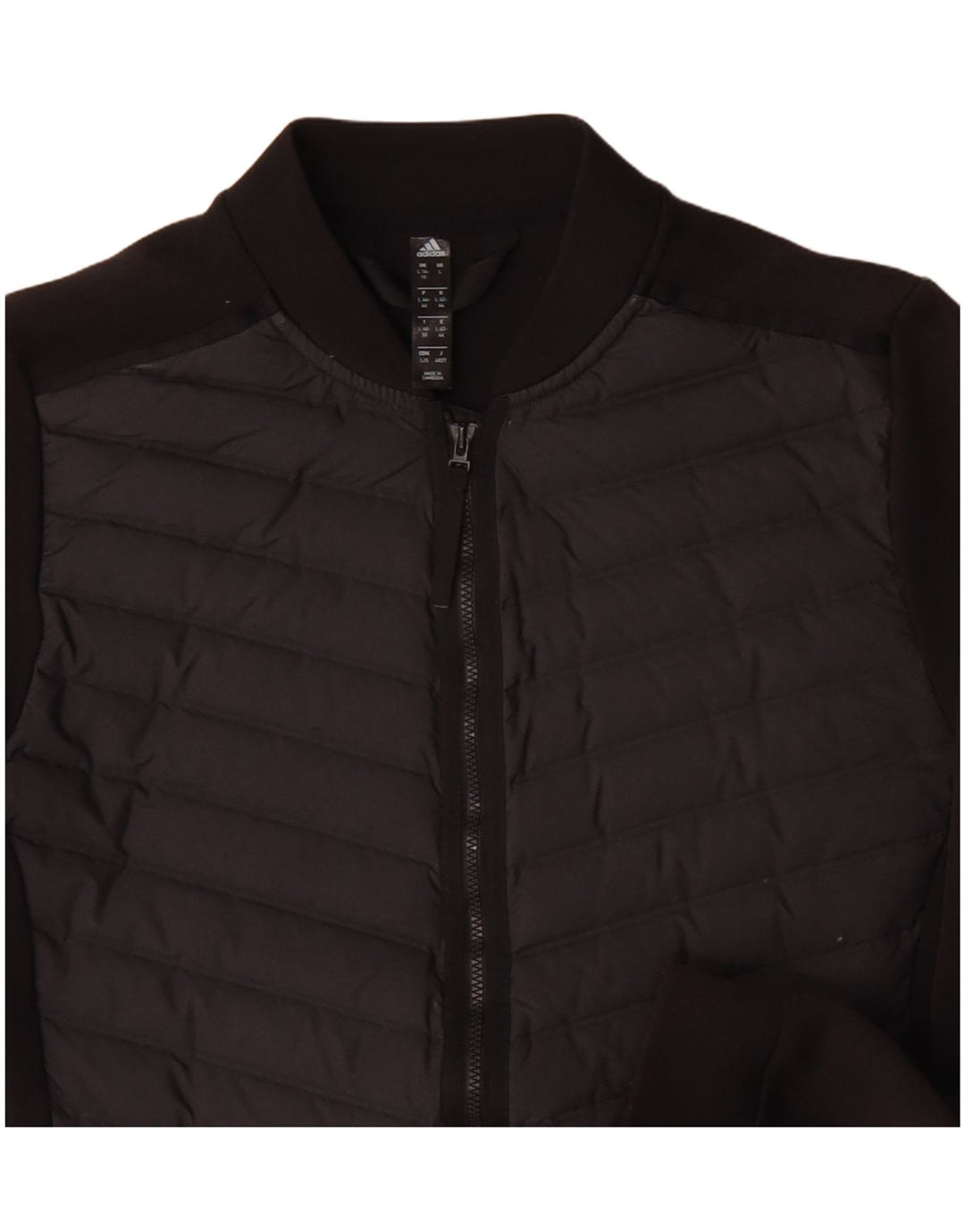 Jachetă de trening pentru femei Adidas UK 16/18 Poliester negru mare