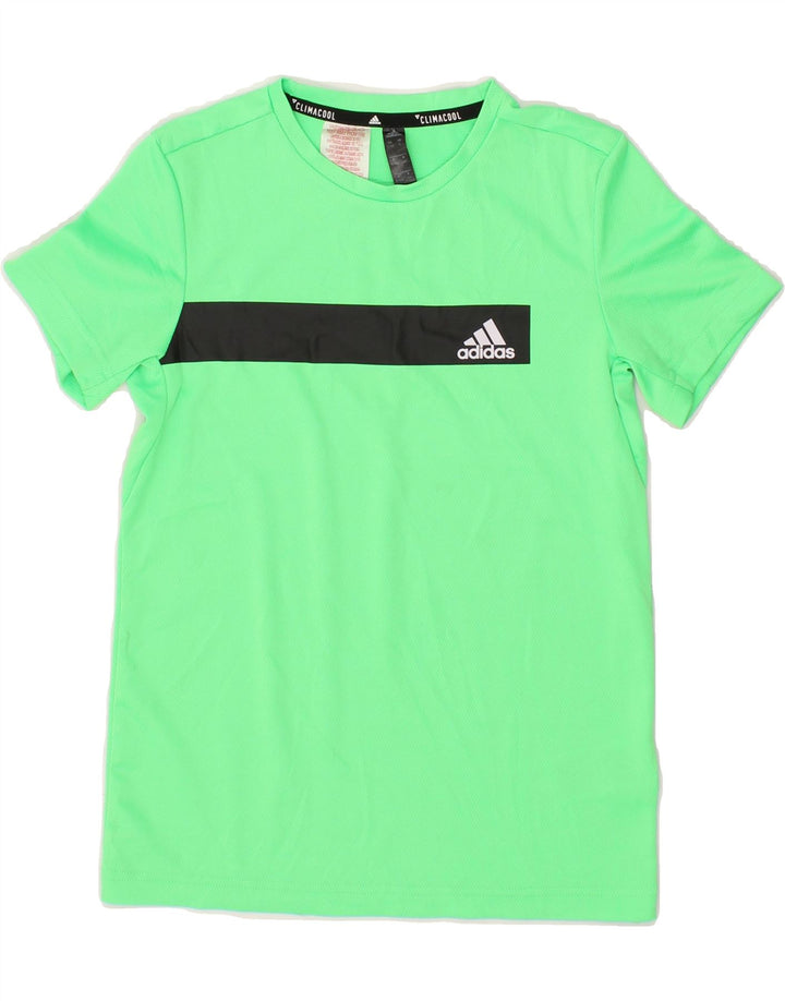 ADIDAS Boys Climacool 9-10 Years Green Polyester Vintage Adidas and Second-Hand Adidas from Messina Hembry 