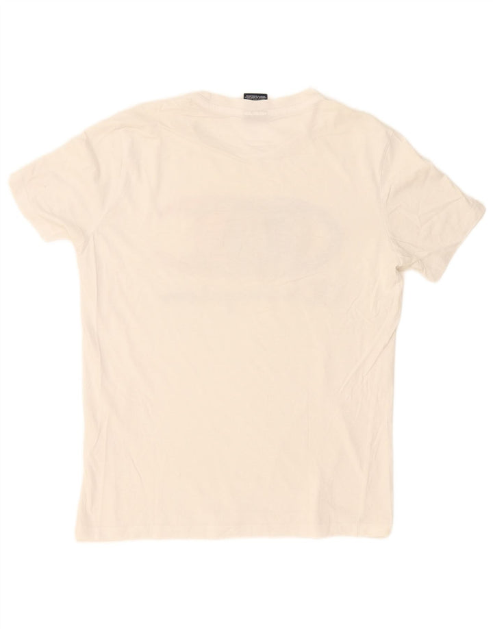 Tricou grafic Champion pentru bărbați Top mic alb