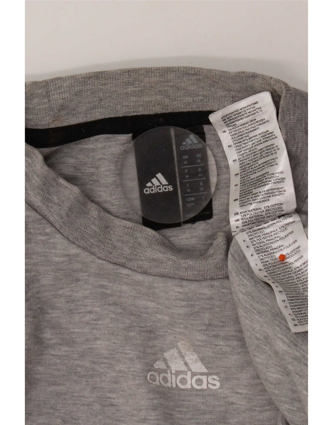 Hanorac pentru bărbați Adidas Jumper Medium Gri Bumbac