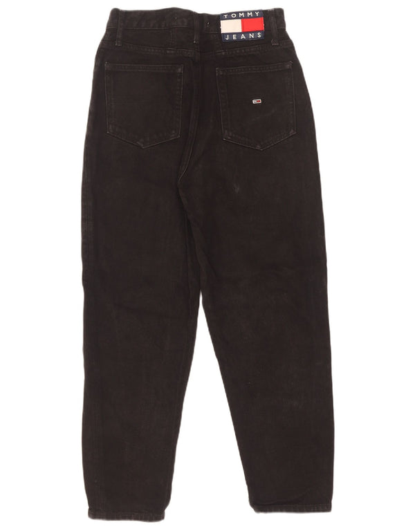 Blugi crop conici pentru femei Tommy Hilfiger W25 L25 negri