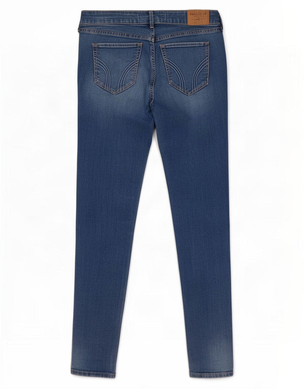 Blugi skinny pentru femei Hollister US 7 Medium W28 L29 Blue Bumbac