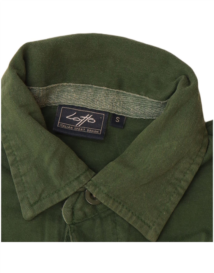 Tricou polo pentru bărbați LOTTO cu mânecă lungă, color verde mic