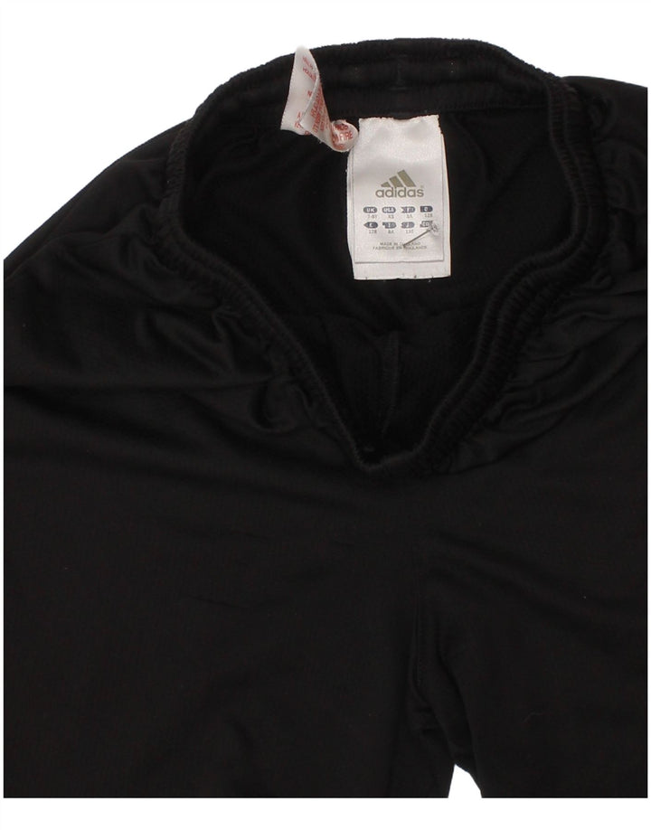 Pantaloni scurți sport pentru băieți Adidas 7-8 ani poliester negru