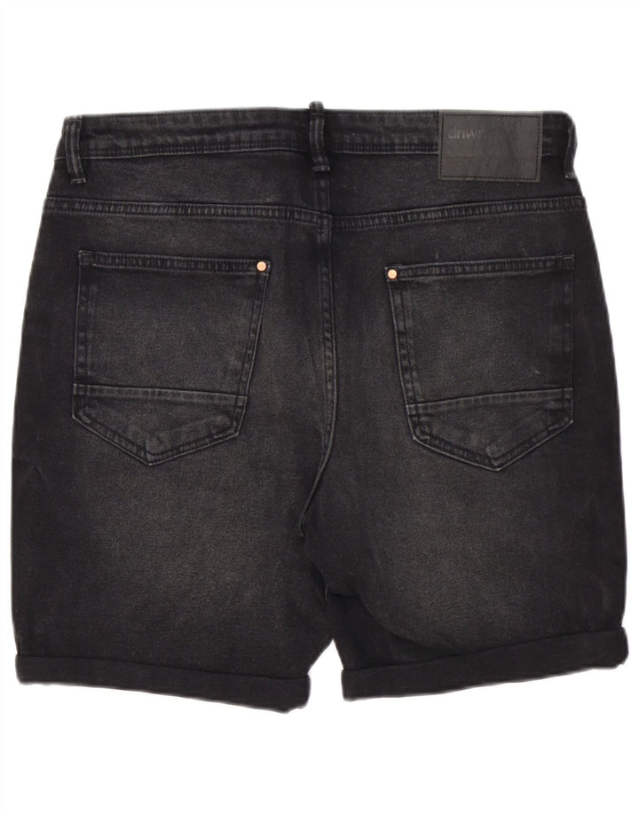 Pantaloni scurți din denim pentru bărbați Zara EU 44 Large W34 Bumbac negru