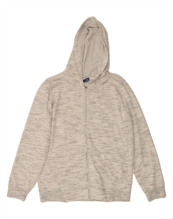CHAMPION Mens Zip Hoodie Sweater XL Grey Flecked Polyester Vintage Champion and Second-Hand Champion from Messina Hembry 